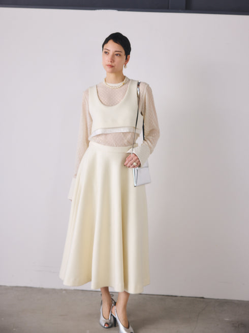 lamb wool bustier